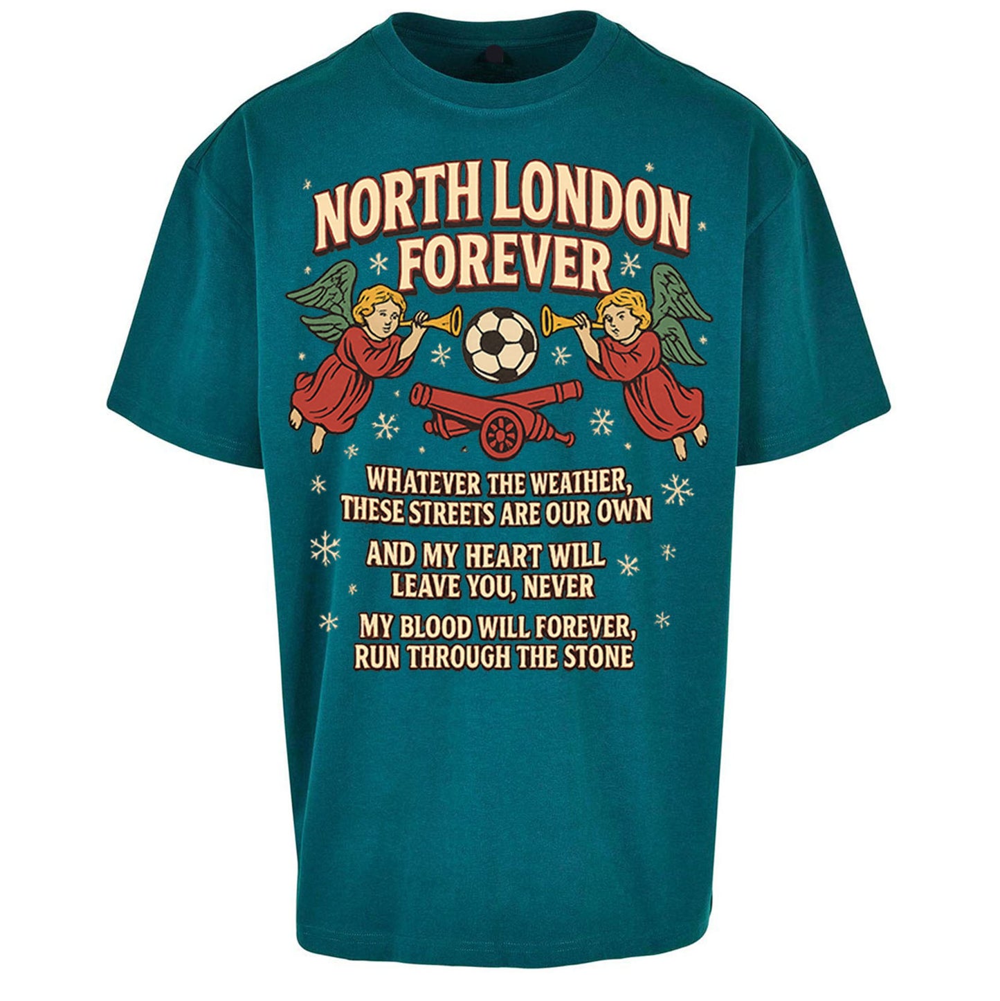 Arsenal Christmas Oversized T Shirt 
