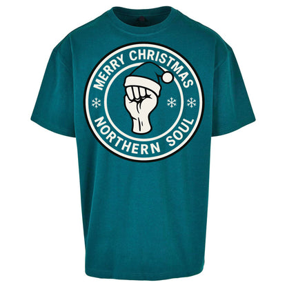 Merry Christmas Northern Soul Oversized T Shirt