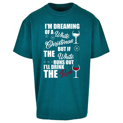 Wine Christmas Oversized T Shirt