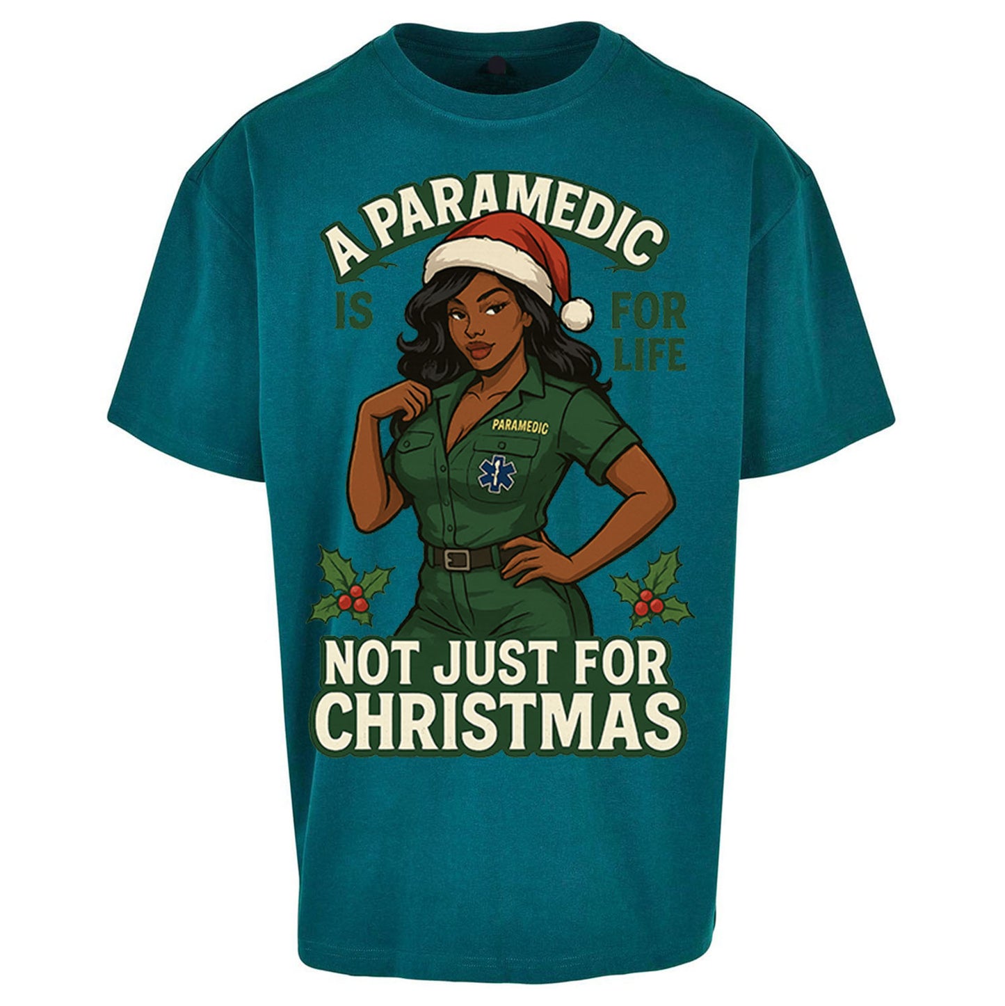 Paramedic Xmas Oversized T Shirt