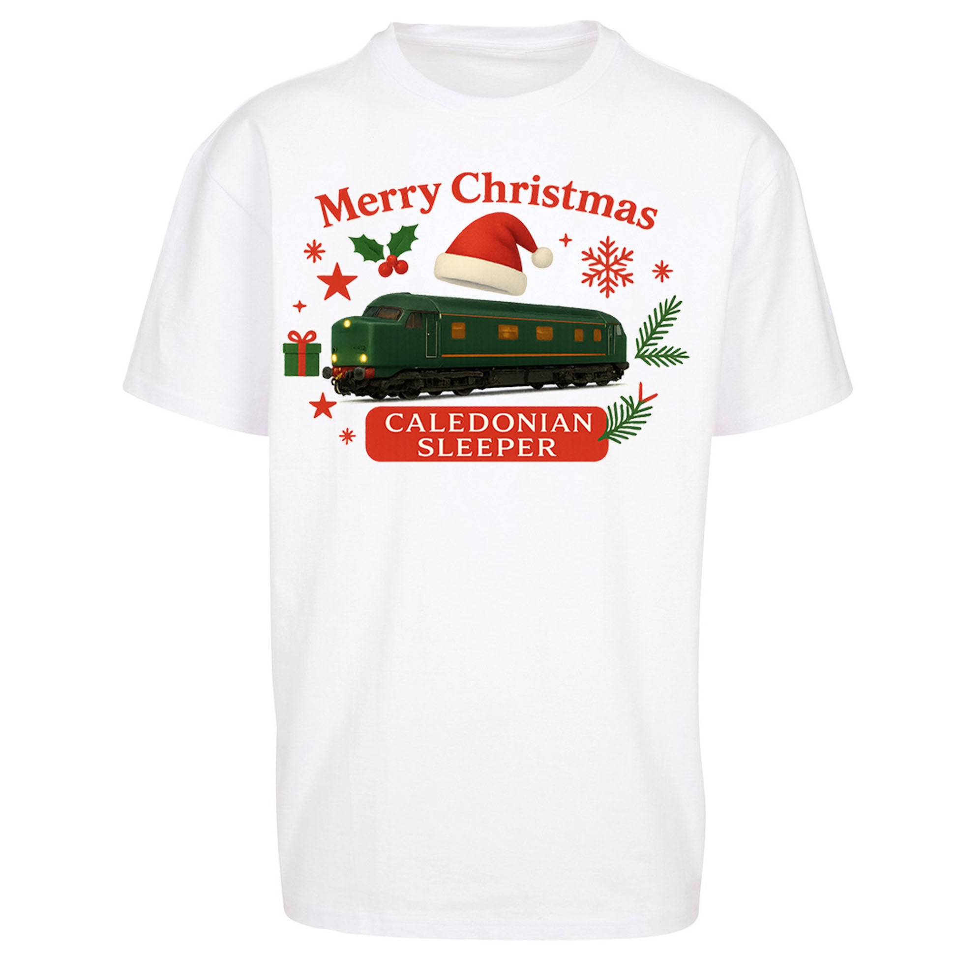 Caladonian Sleeper Christmas Oversized T Shirt 