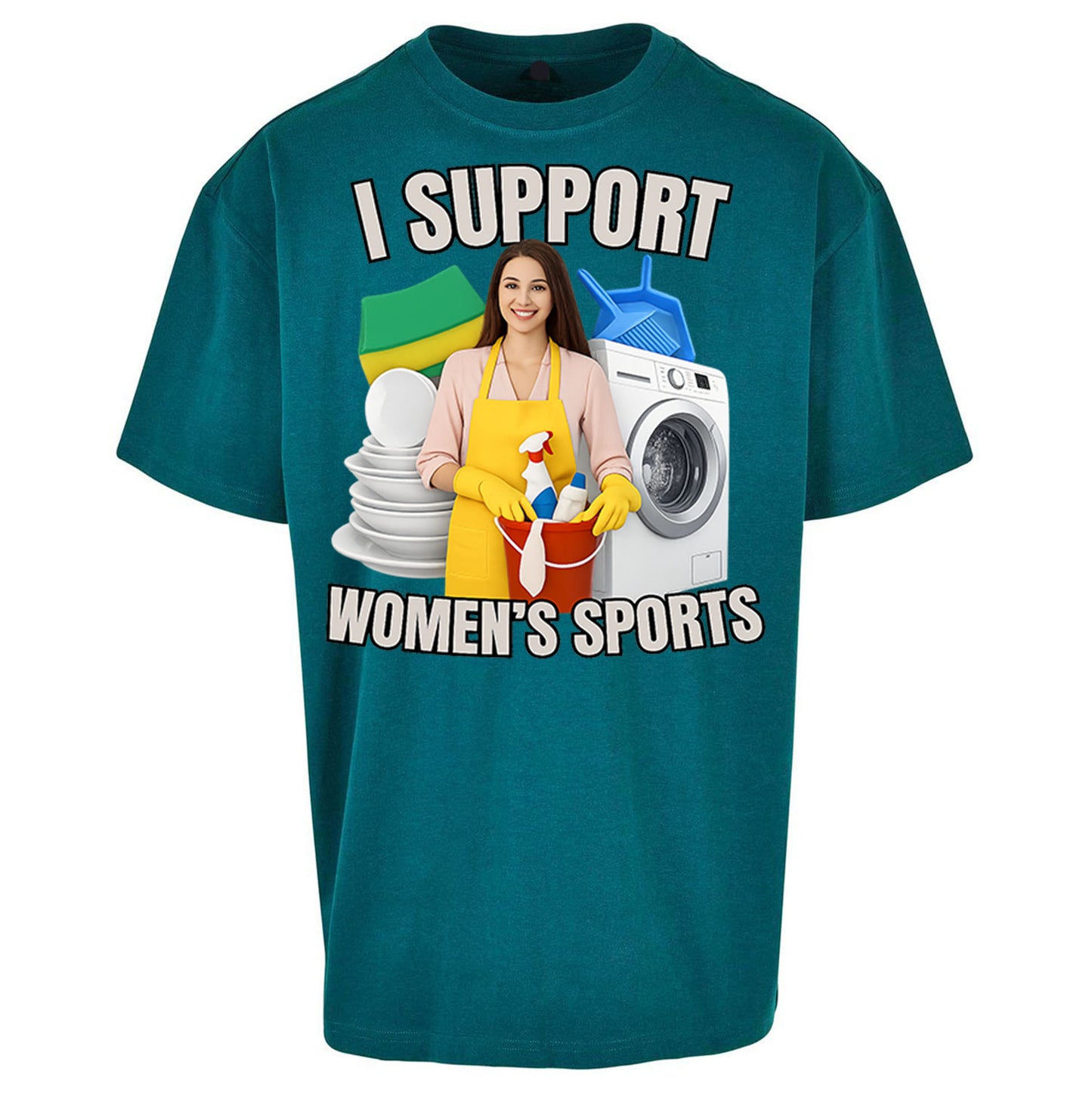I Support Women's Sports Oversized T Shirt