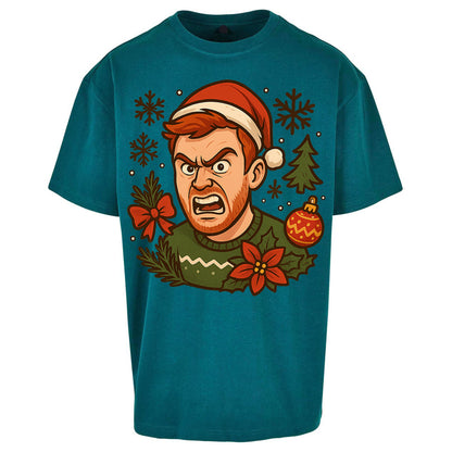 Angry Ginge Christmas Oversized T Shirt