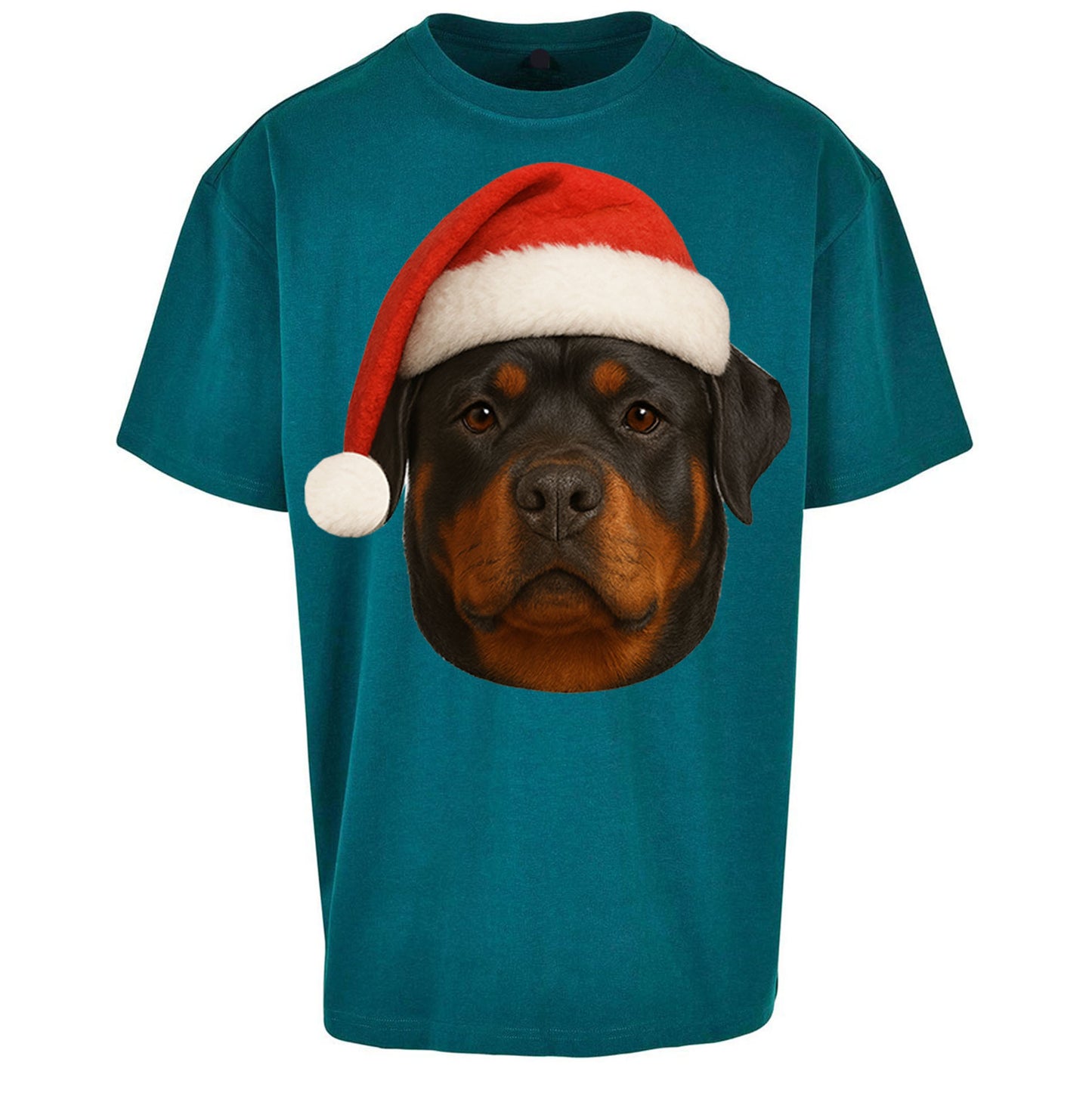Rottweiler Christmas Oversized T Shirt