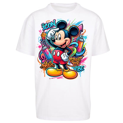 Graffiti Mickey Oversized T Shirt