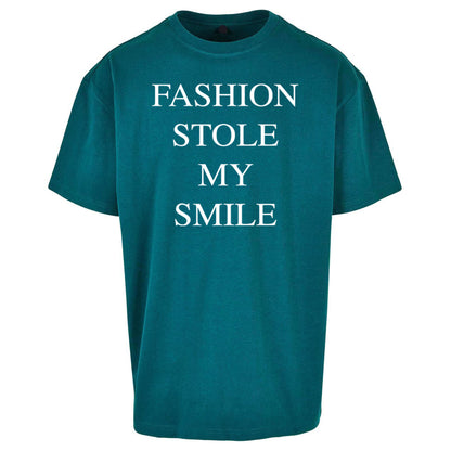 Fashion Stole My Smile Oversized T Shirt