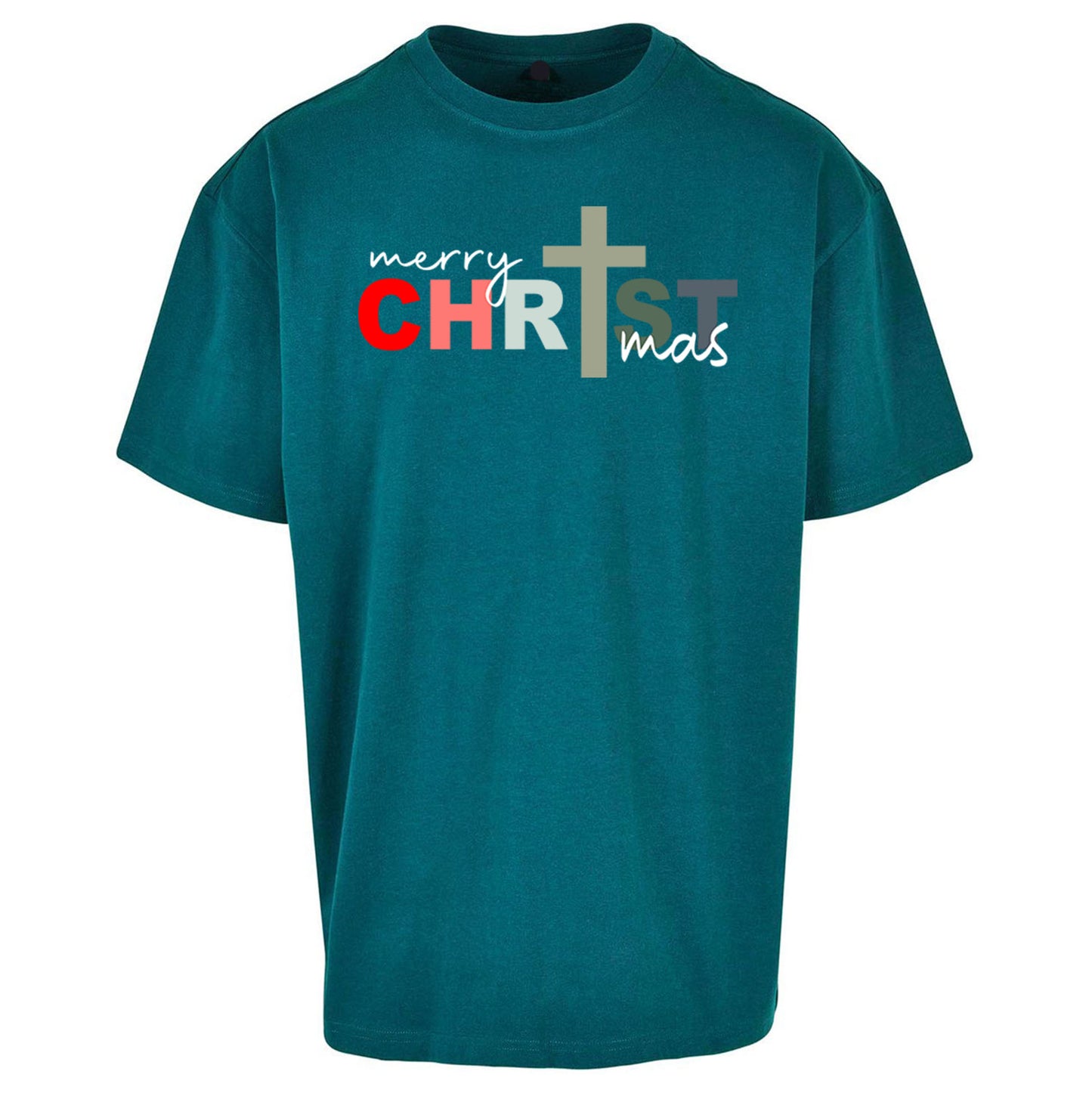 Christ Christmas Oversized T Shirt