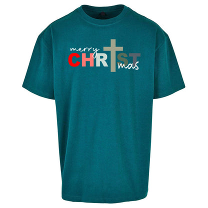 Christ Christmas Oversized T Shirt