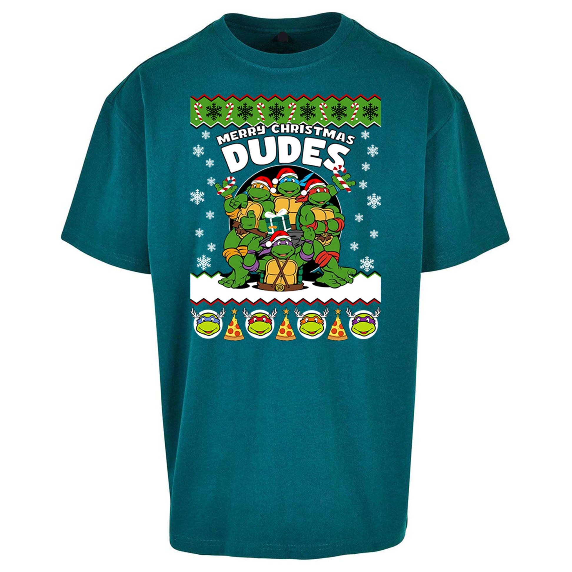 Ninja Turtles Christmas Oversized T Shirt