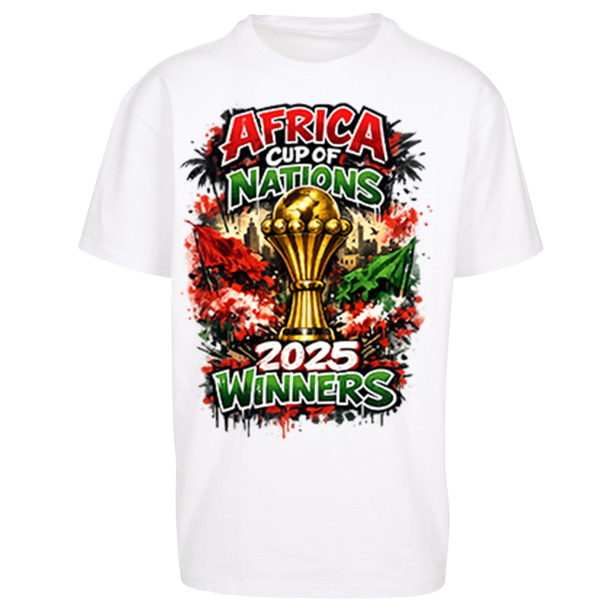 Morocco Africa Cup Of Nations Winners 2025 Oversized T Shirt