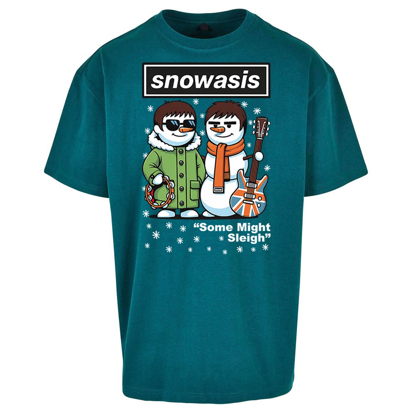 Funny Snowasis  Music Band  Oversized T Shirt