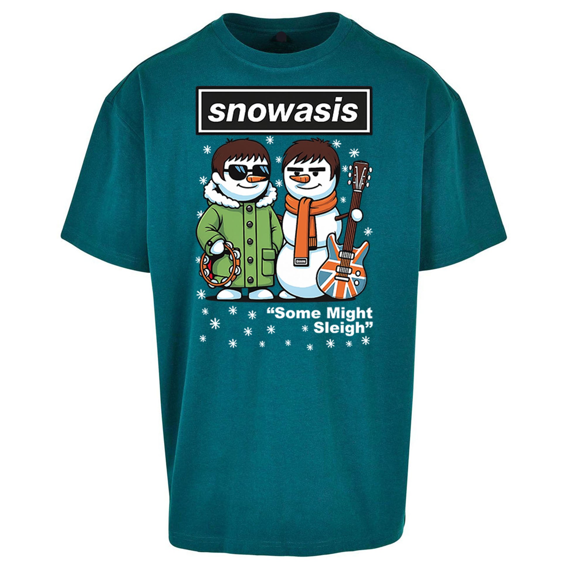 Funny Snowasis  Music Band  Oversized T Shirt