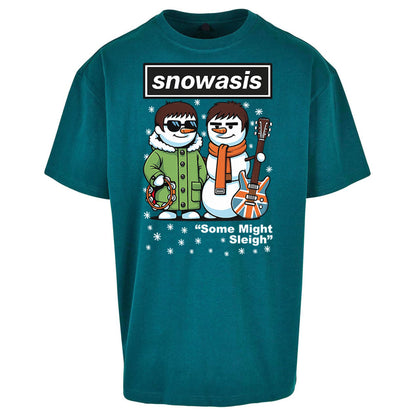 Funny Snowasis  Music Band  Oversized T Shirt