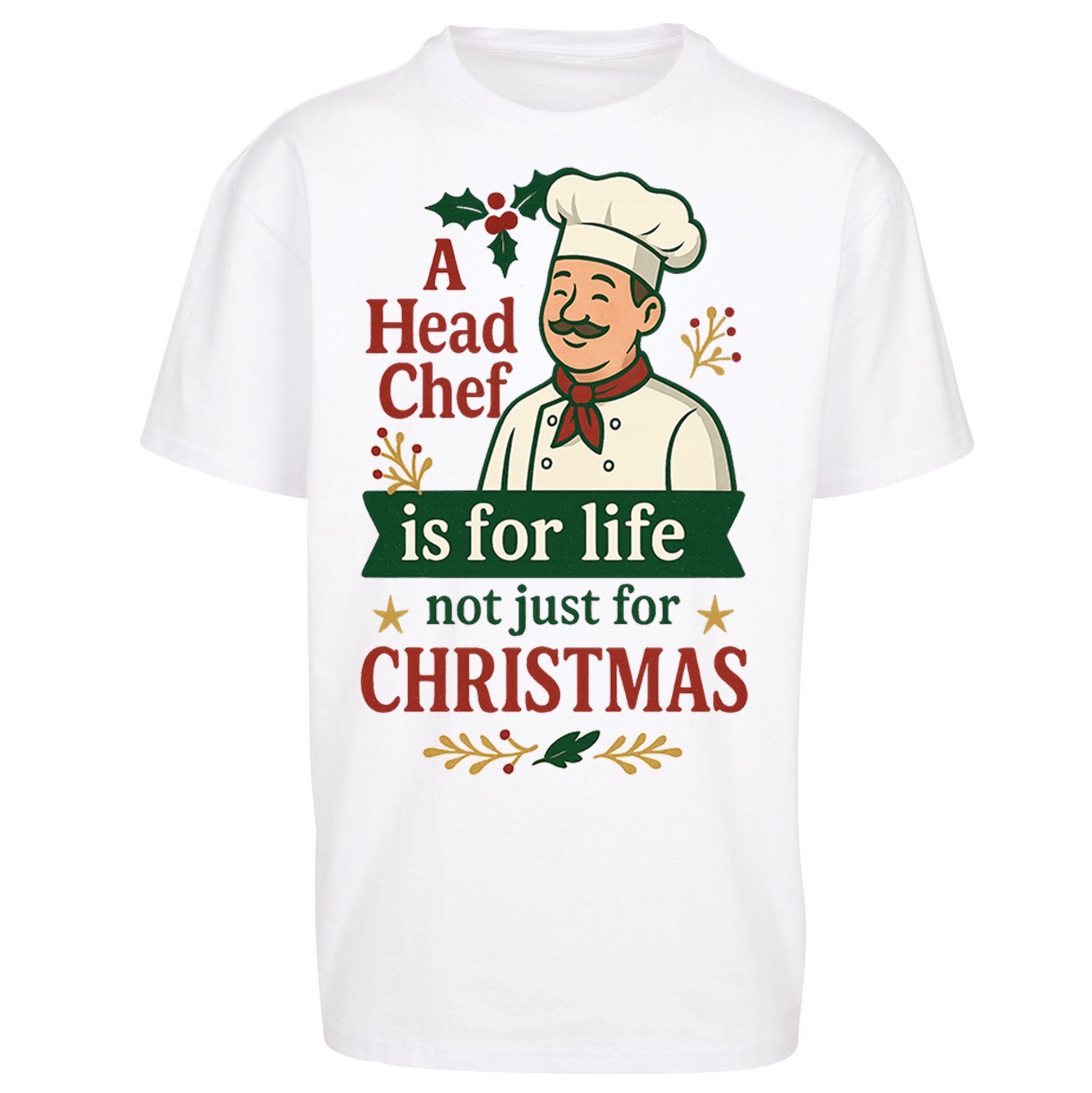 Head Chef Christmas Oversized T Shirt
