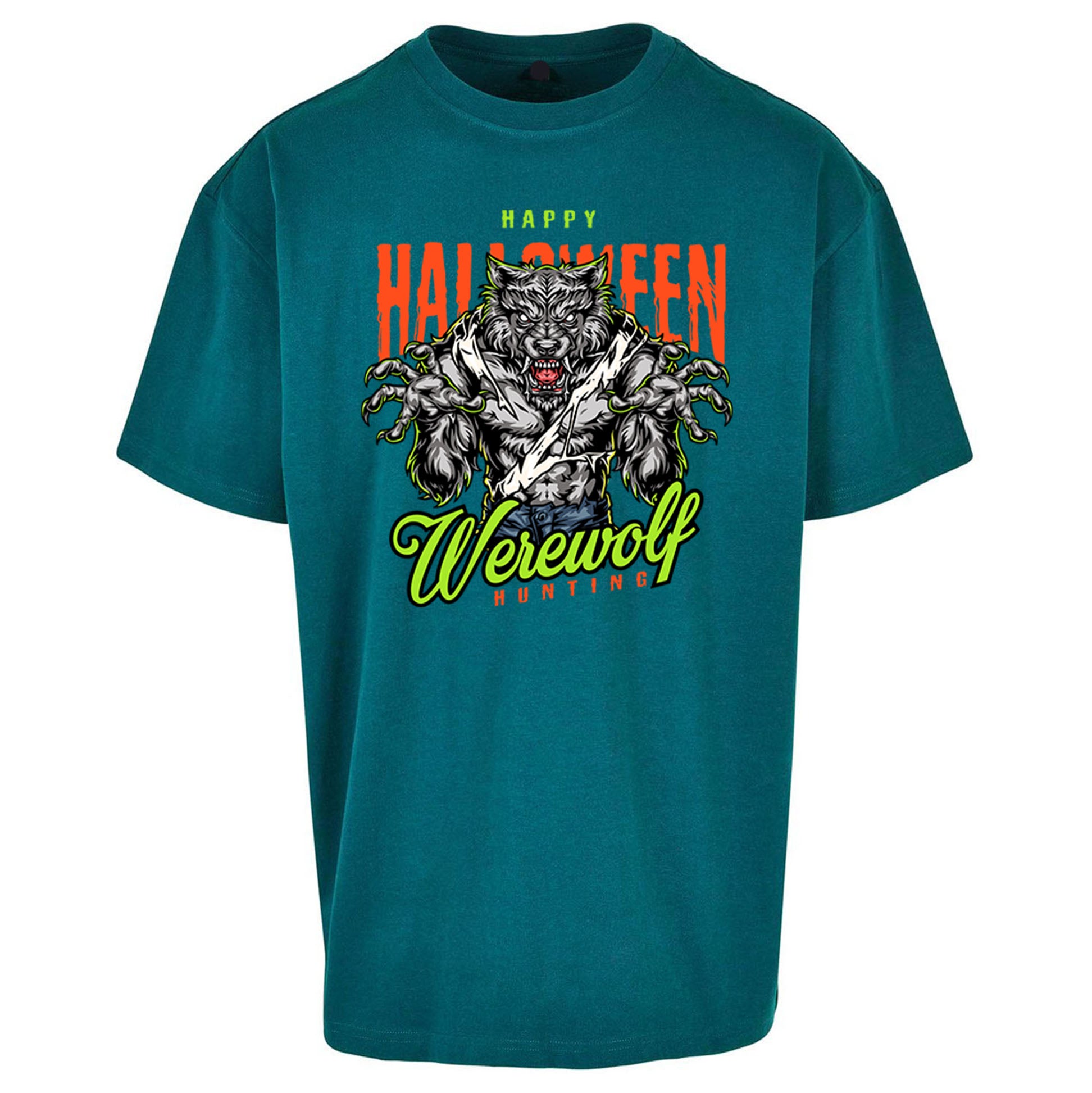 Halloween Werewolf Oversized T Shirt