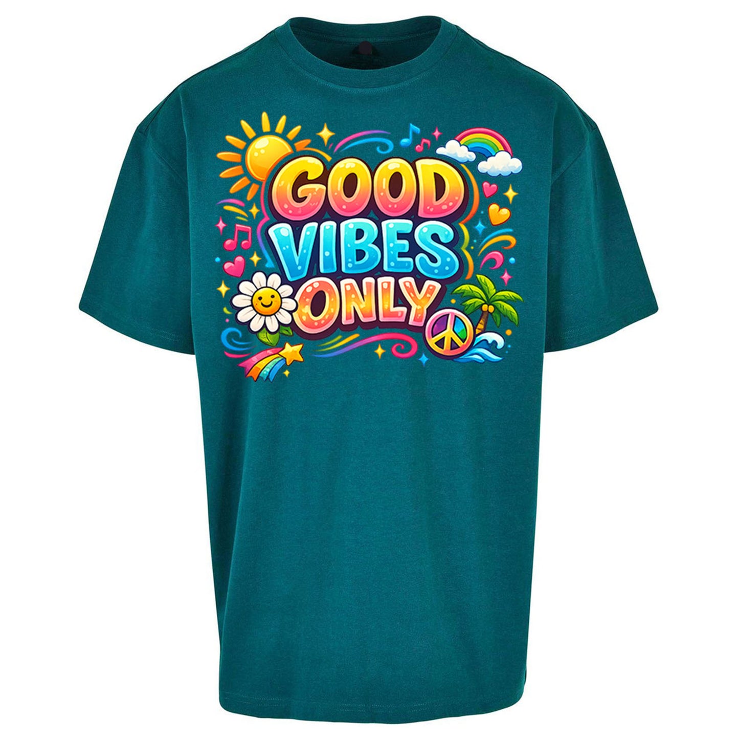 Good Vibes Only Oversized T Shirt