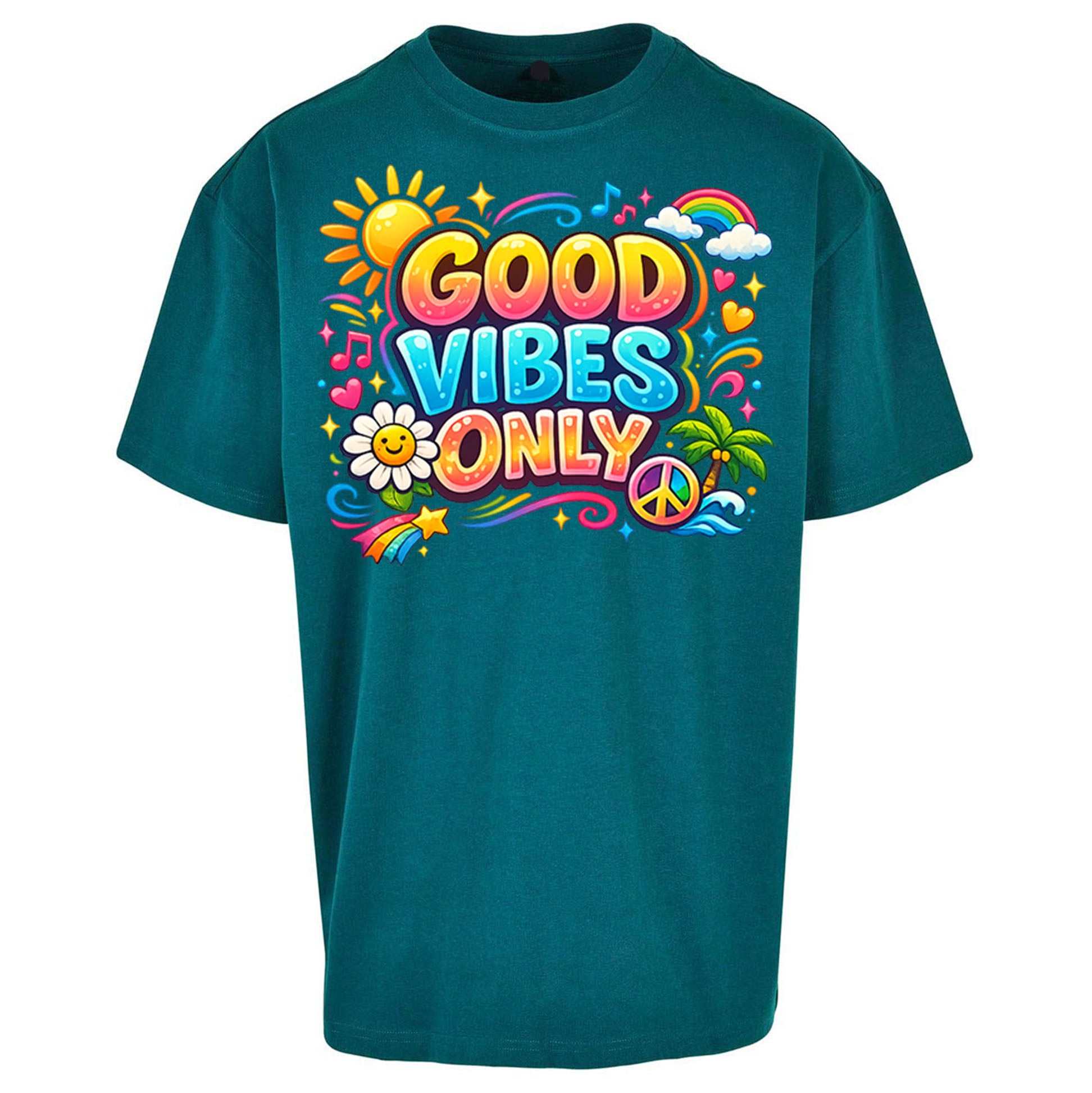 Good Vibes Only Oversized T Shirt