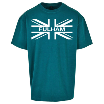 Fulham Football Flag Oversized T Shirt