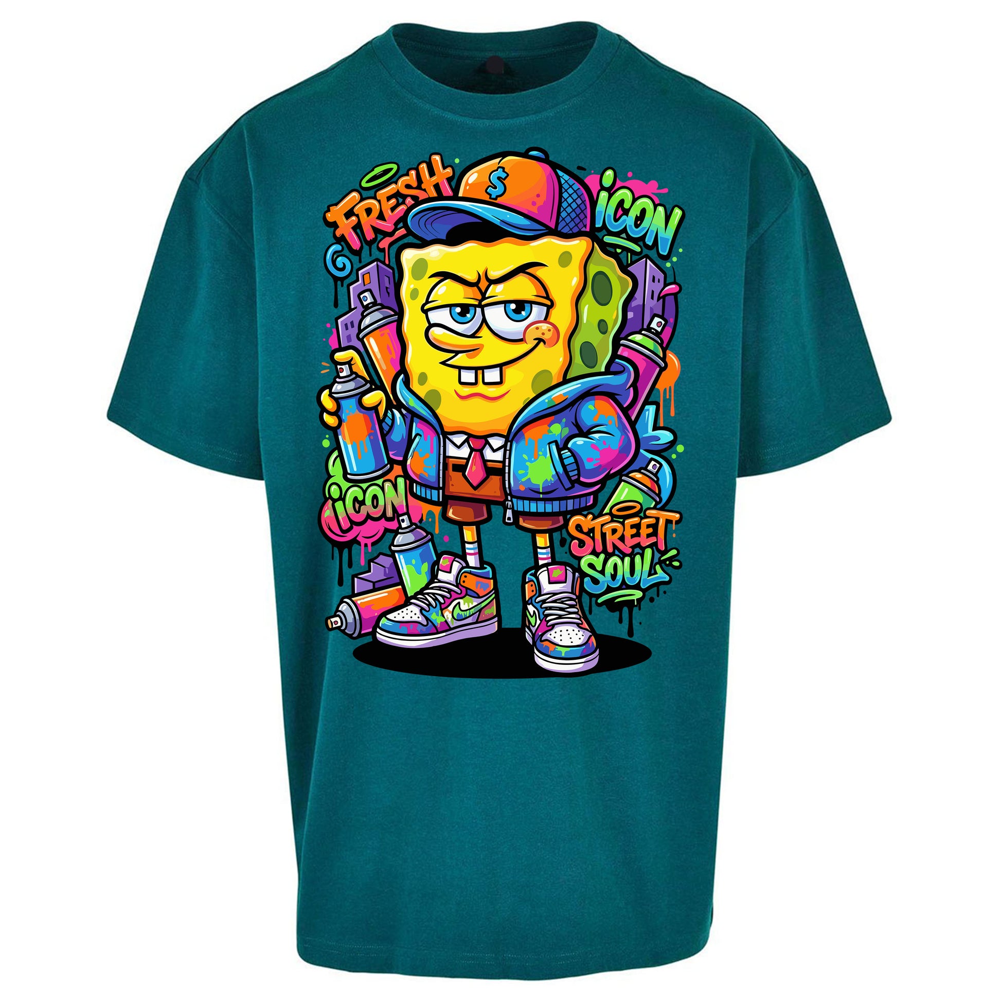 Sponge Bob Square Pants Oversized T Shirt