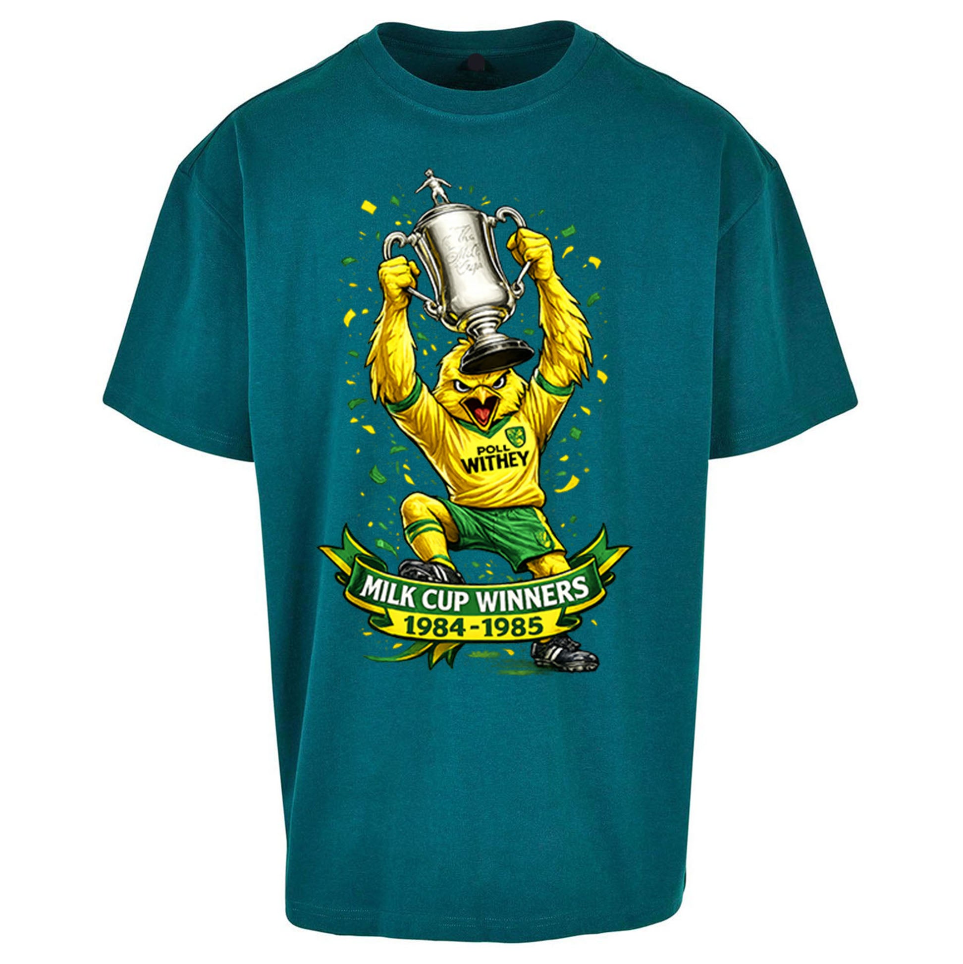Norwich City Milk Cup Winners Oversized T Shirt