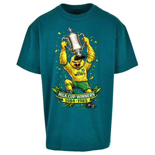 Norwich City Milk Cup Winners Oversized T Shirt