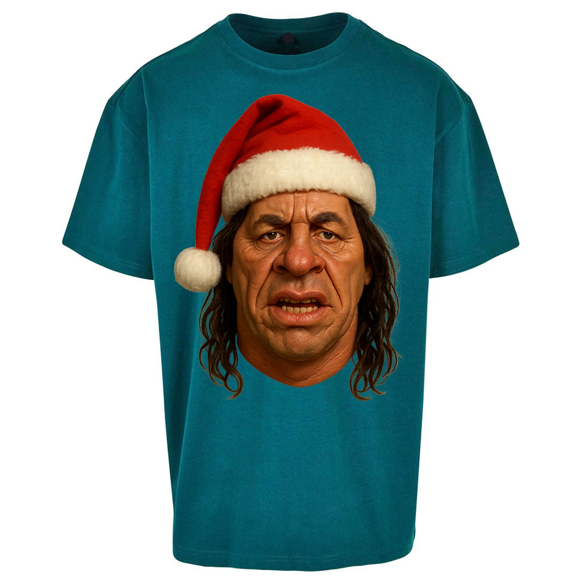 Bret Hart Christmas Oversized T Shirt