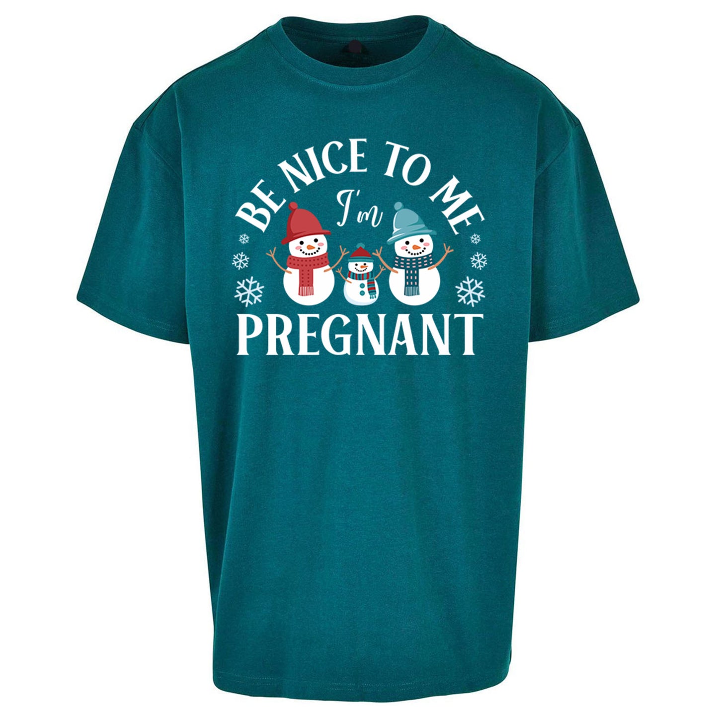 Pregnant At Christmas Oversized T Shirt