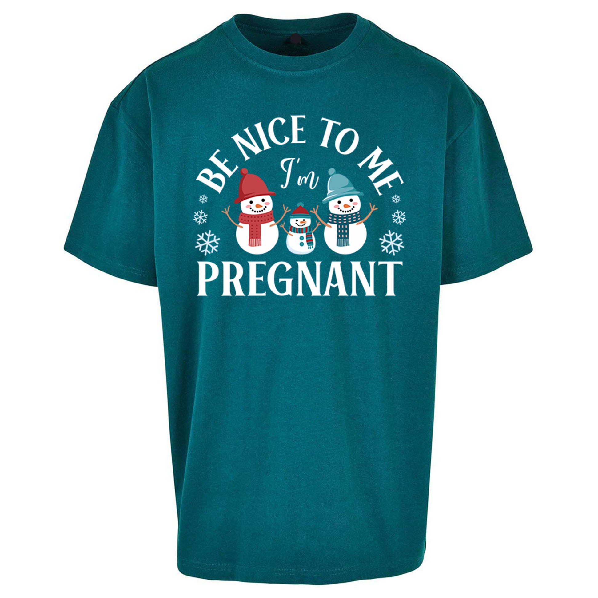 Pregnant At Christmas Oversized T Shirt