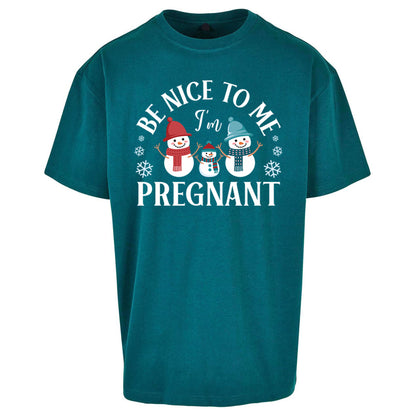 Pregnant At Christmas Oversized T Shirt
