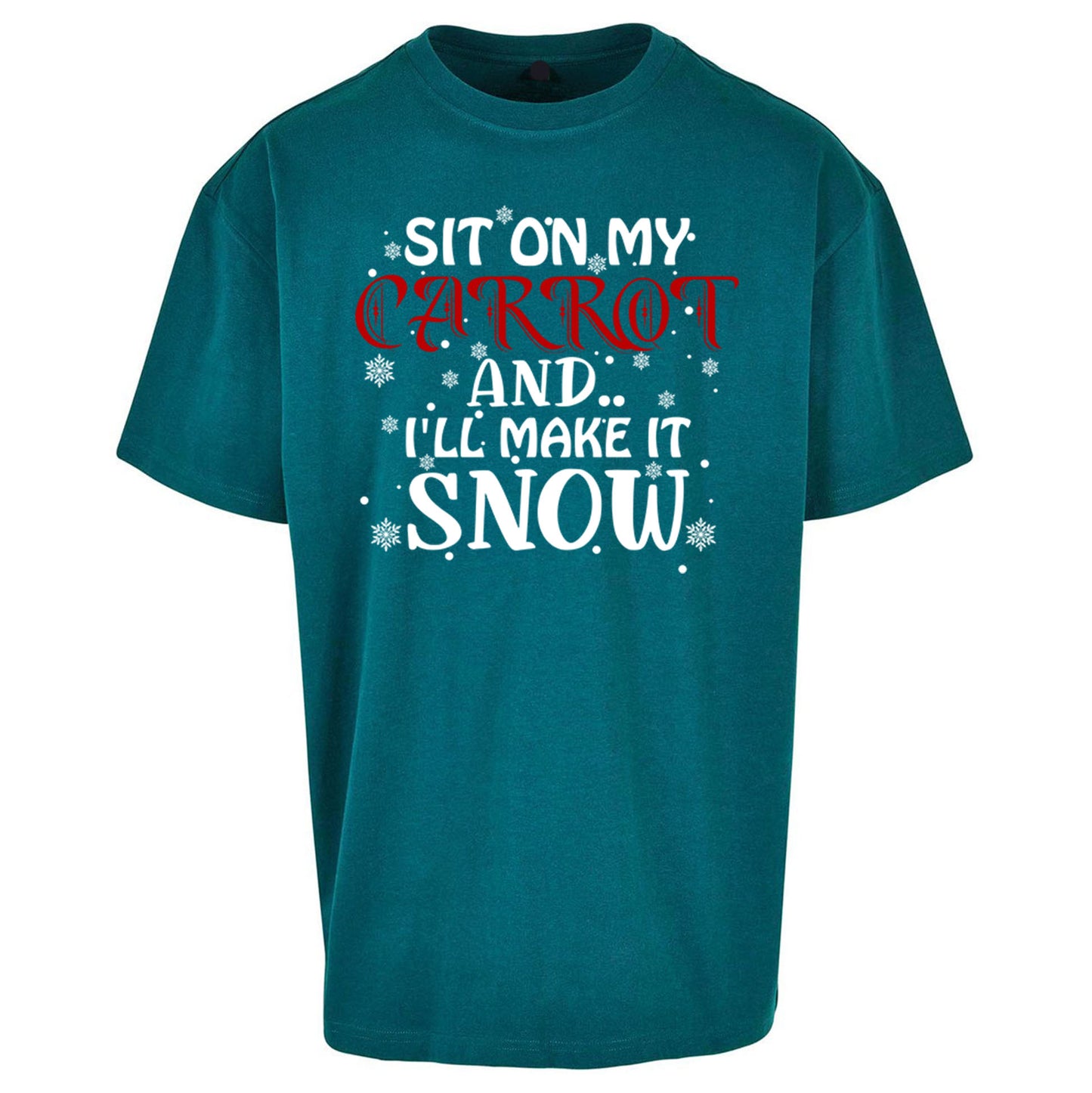 Rude Christmas Oversized T Shirt