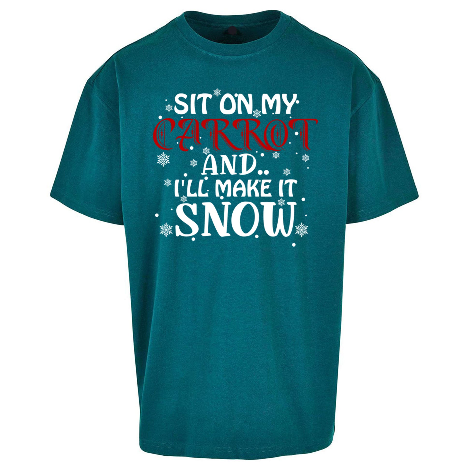 Rude Christmas Oversized T Shirt