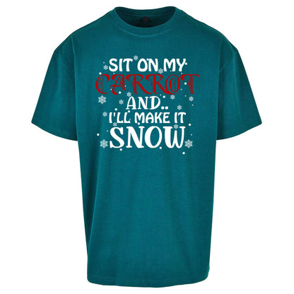 Rude Christmas Oversized T Shirt