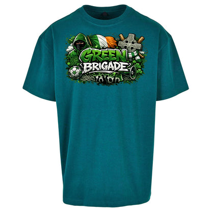 Celtic Green Brigade Football Oversized T Shirt