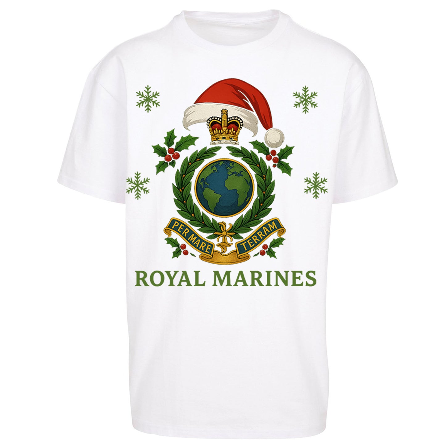 Royal Marines Christmas Oversized T Shirt