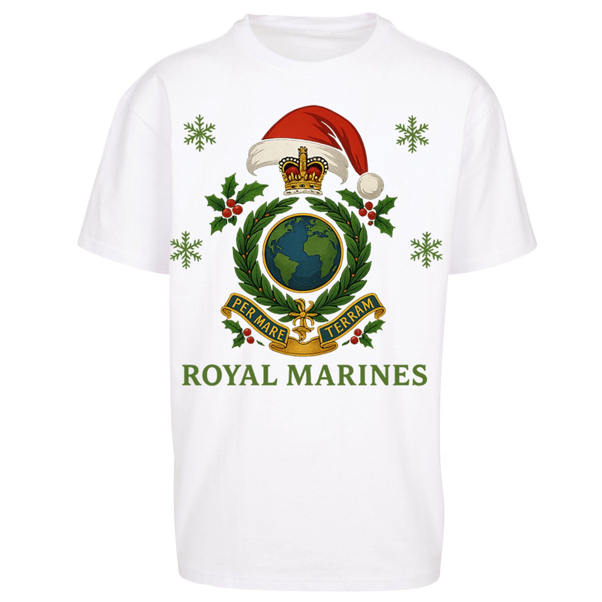 Royal Marines Christmas Oversized T Shirt