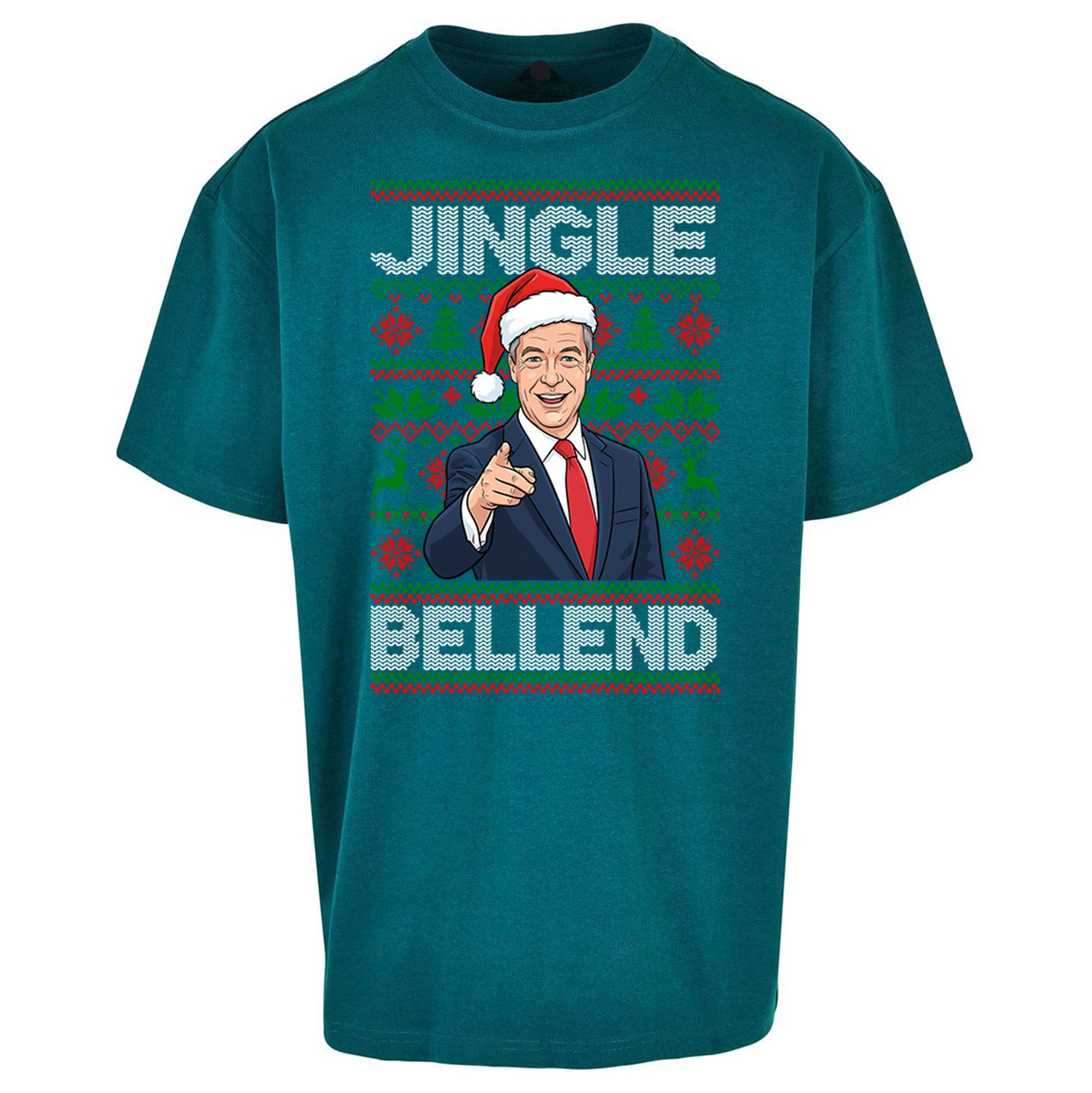 Nigel Farage Christmas Oversized T Shirt