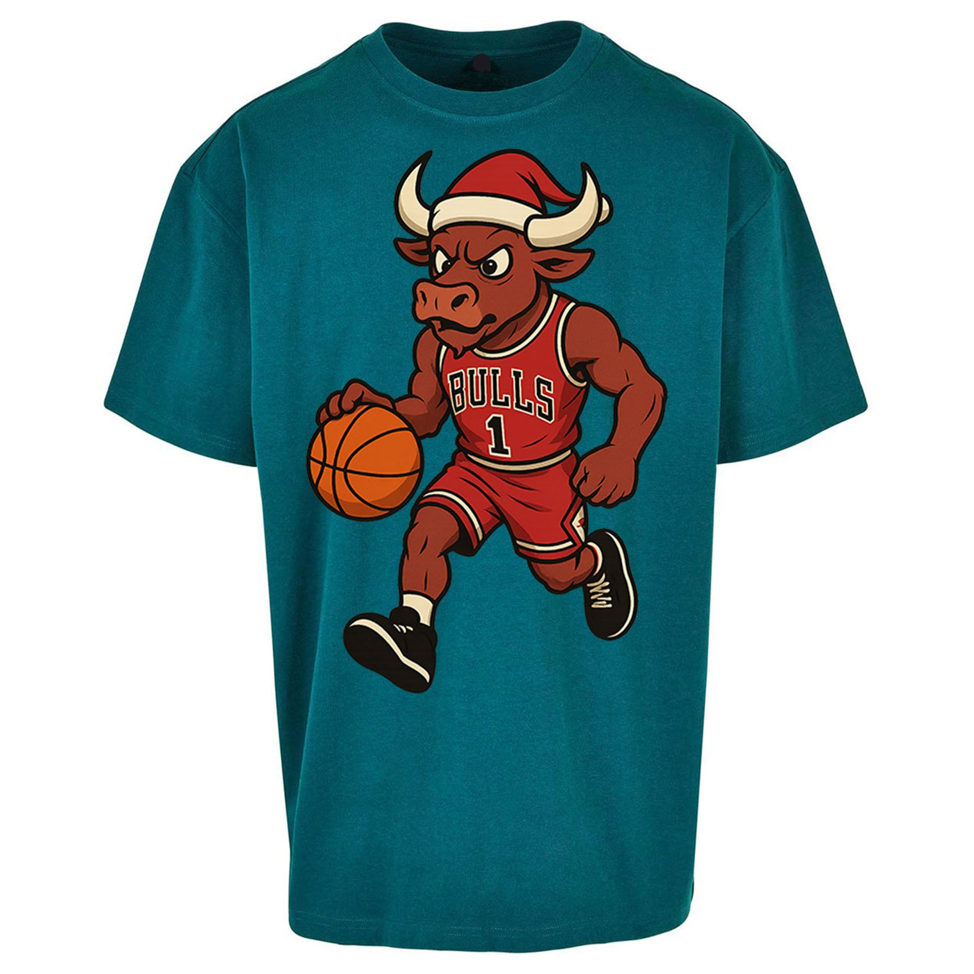 Chicago Bulls Christmas Oversized T Shirt