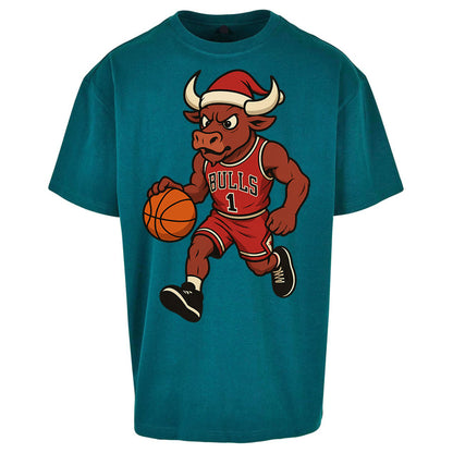 Chicago Bulls Christmas Oversized T Shirt