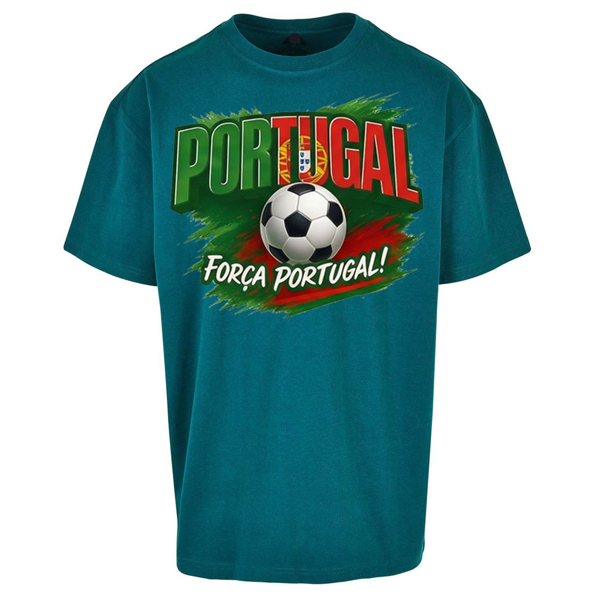Portugal Retro World Cup Oversized T Shirt
