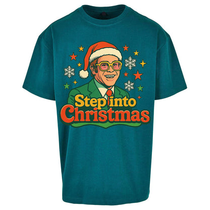 Elton John Christmas Oversized T Shirt