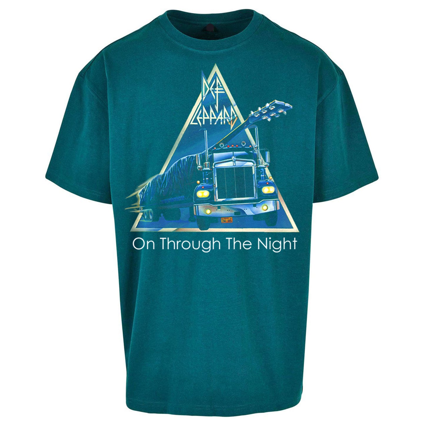 Leppard On Through The Night Oversized T Shirt