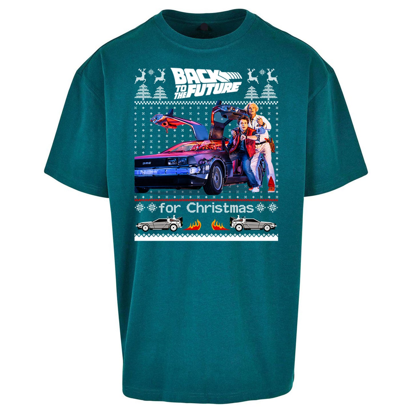 Back To The Future Christmas Oversized T Shirt