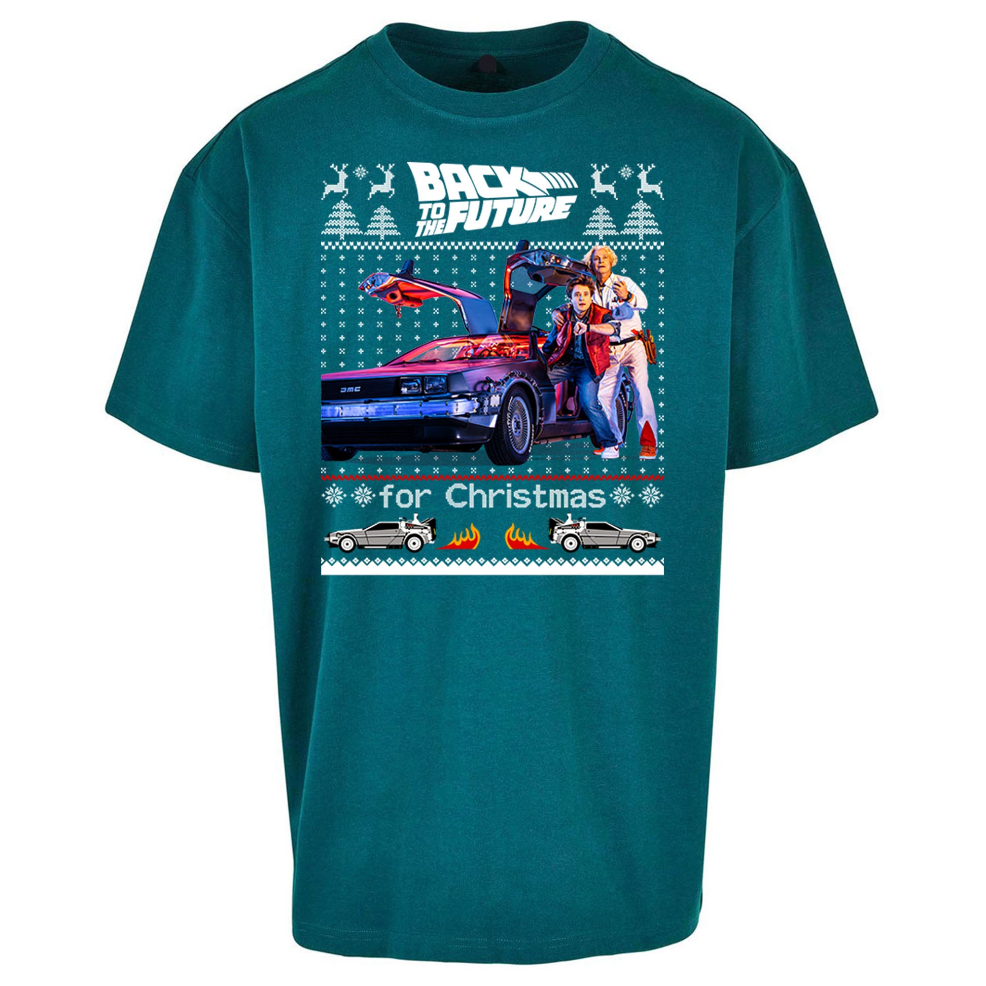 Back To The Future Christmas Oversized T Shirt