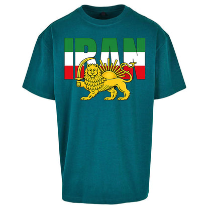Iran Flag Oversized T Shirt