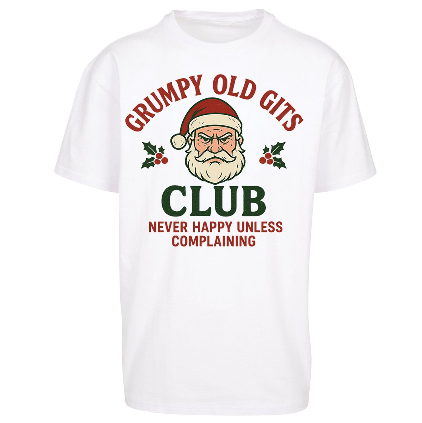 Grumpy Christmas Oversized T Shirt