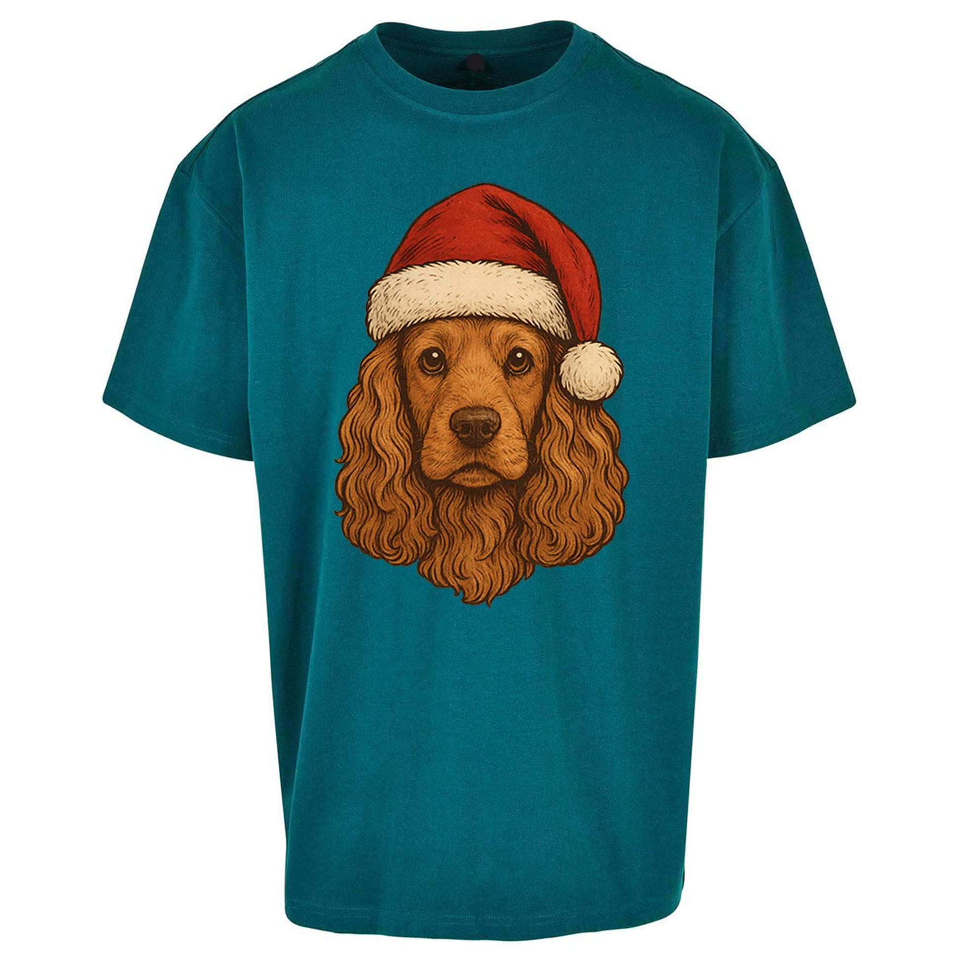 Cocker Spaniel Christmas Oversized T Shirt