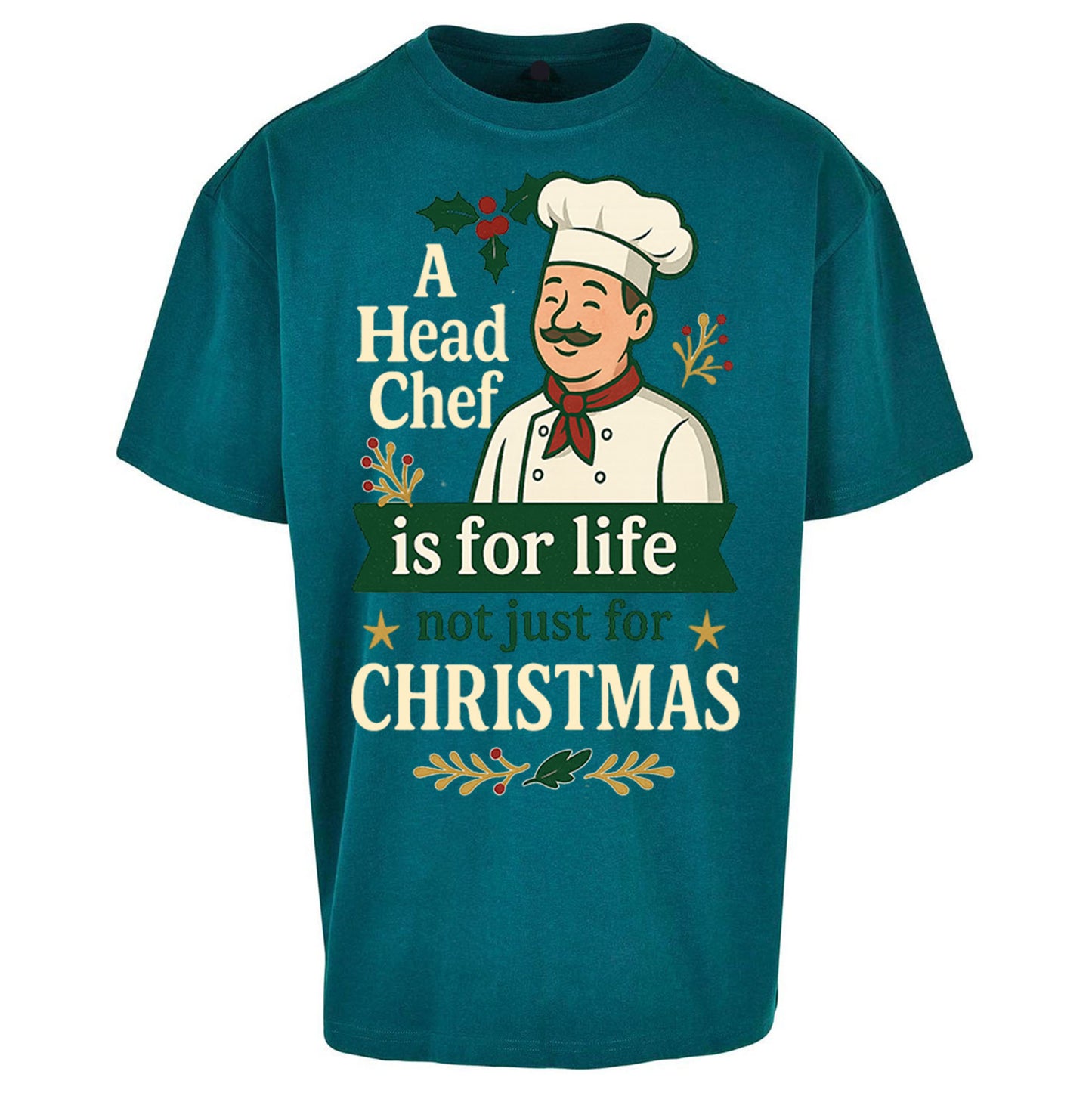 Head Chef Christmas Oversized T Shirt