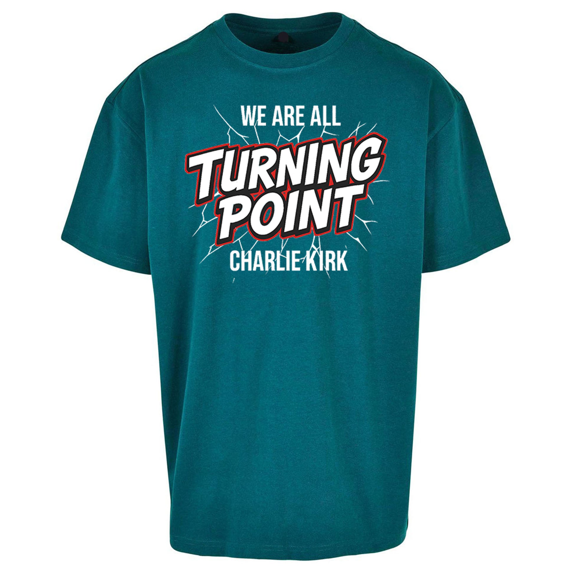 Turning Point Charlie Kirk Oversized T Shirt 