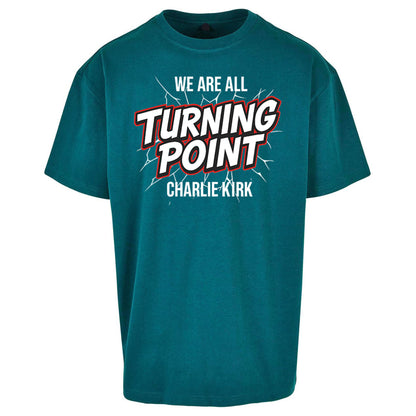 Turning Point Charlie Kirk Oversized T Shirt 