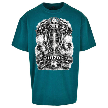 Retro Derby Watney Cup Winners 1970 Oversized T Shirt